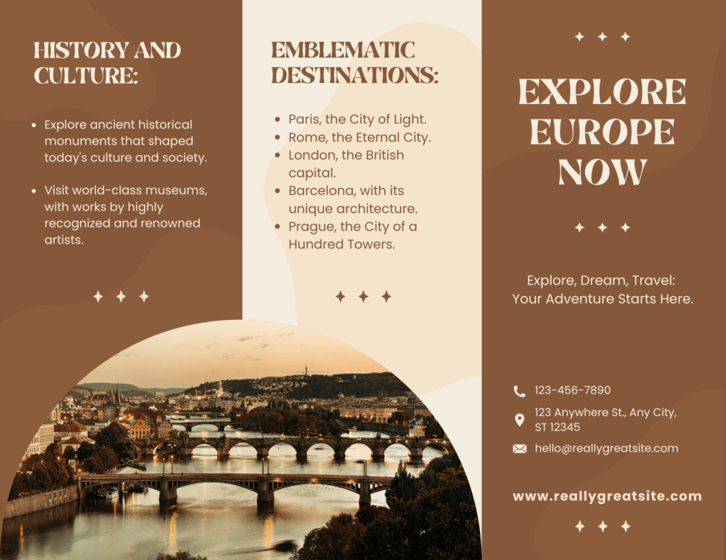 Travel Brochure Sample
