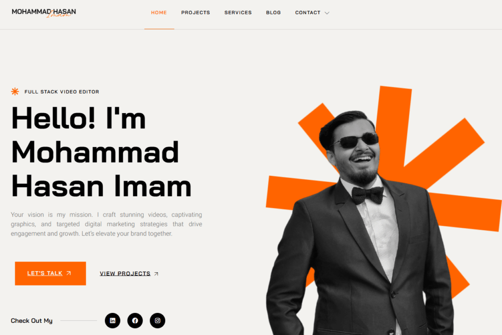 Mohammad Hasan Imam Website Design